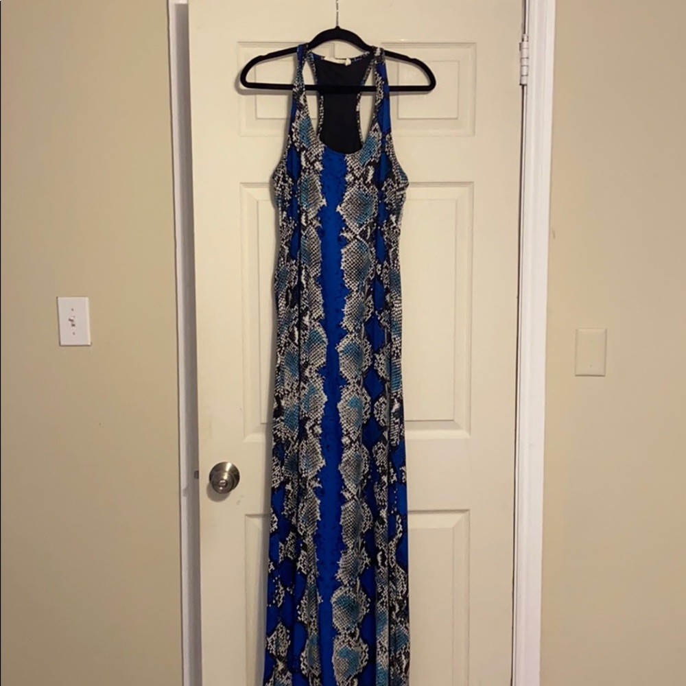 Buddy Love Snakeskin Maxi Dress- large